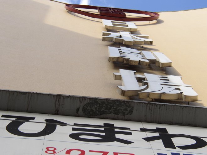 日本劇場の看板をアップにして撮影した写真